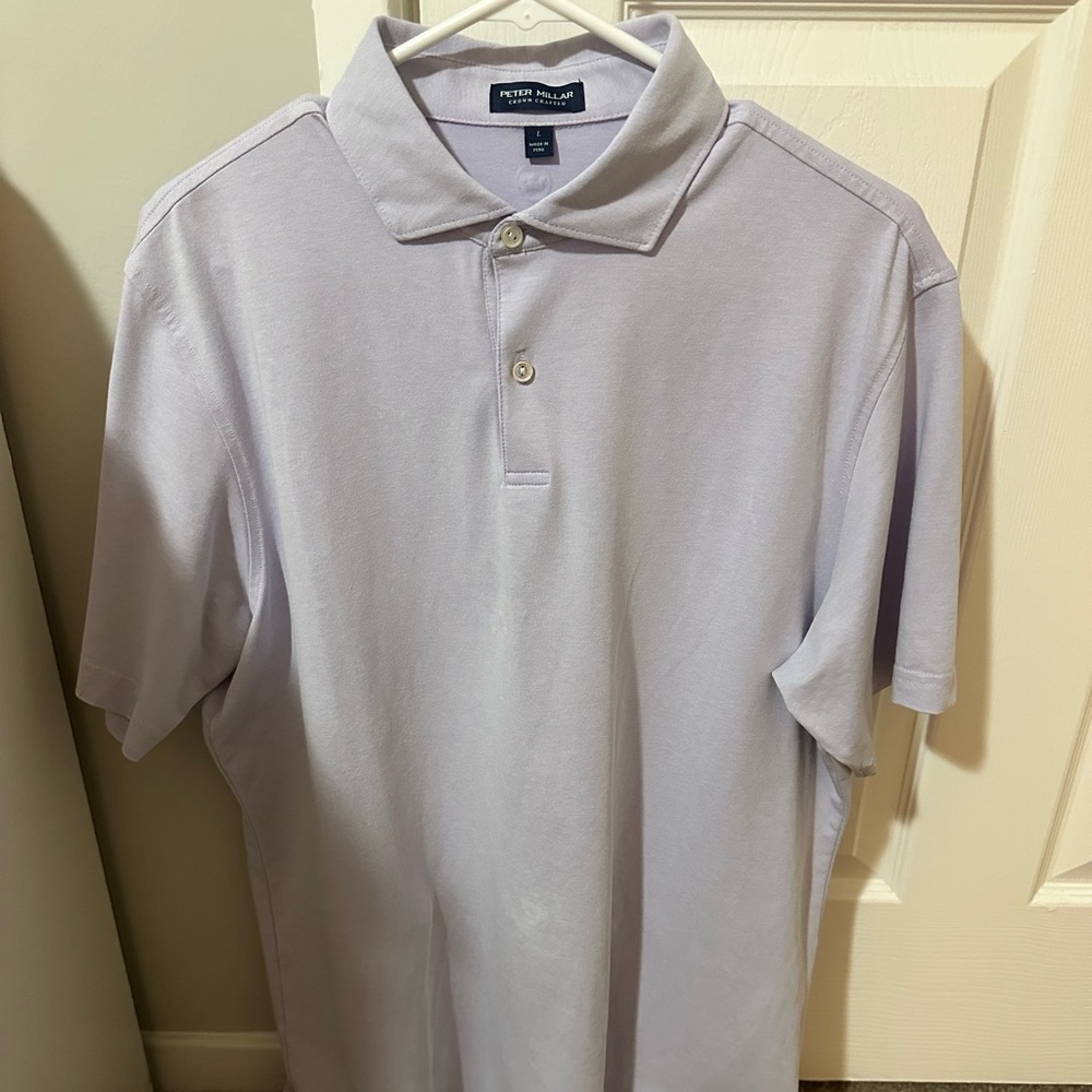 Peter Millar Men's Polo Shirt - Light Gray